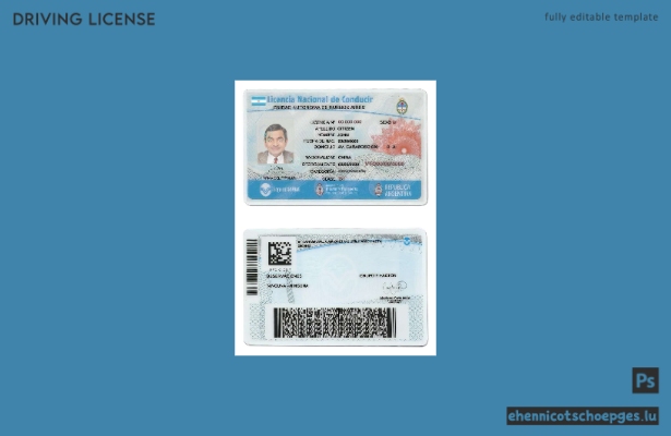 Argentinische Führerscheinbeispiele aus Buenos Aires